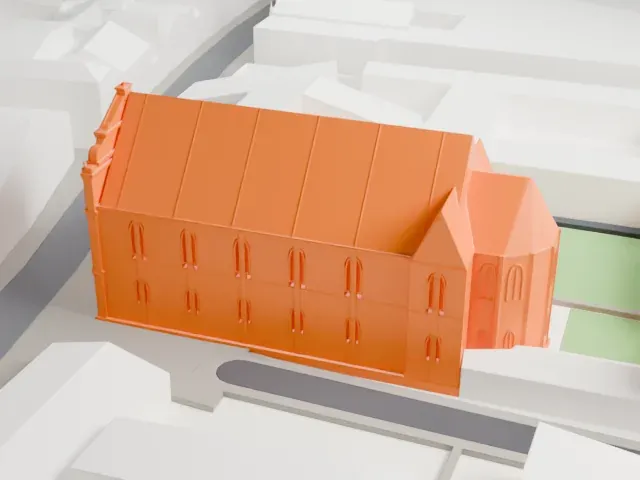 St. Michael's Church, Munich model, East view