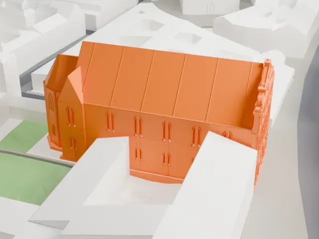 St. Michael's Church, Munich model, West view
