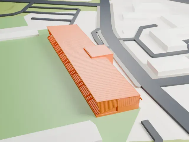 St Mirren Park model, South view