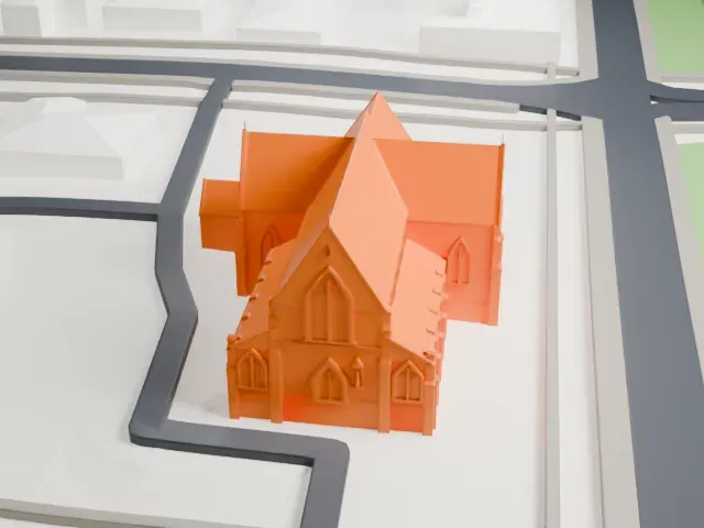 St Patrick's Cathedral, Ballarat model, East view