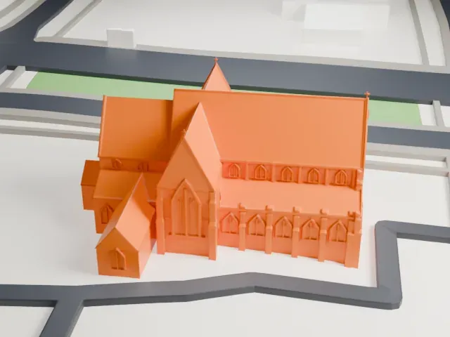 St Patrick's Cathedral, Ballarat model, South view