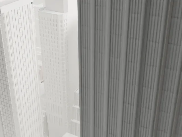 St. Patrick's Cathedral model, South view