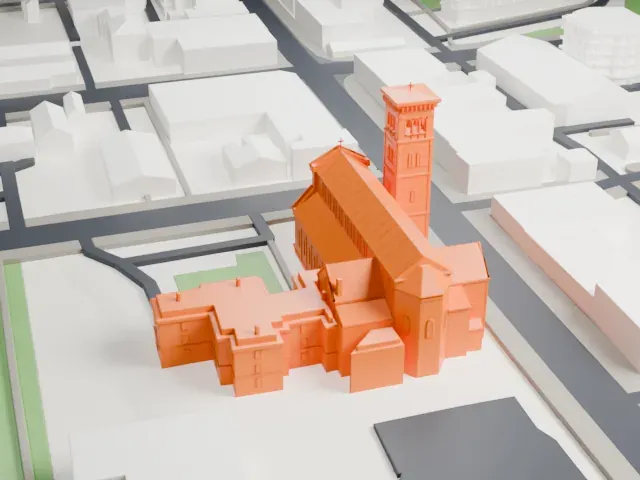 St. Paul's Basilica model, East view