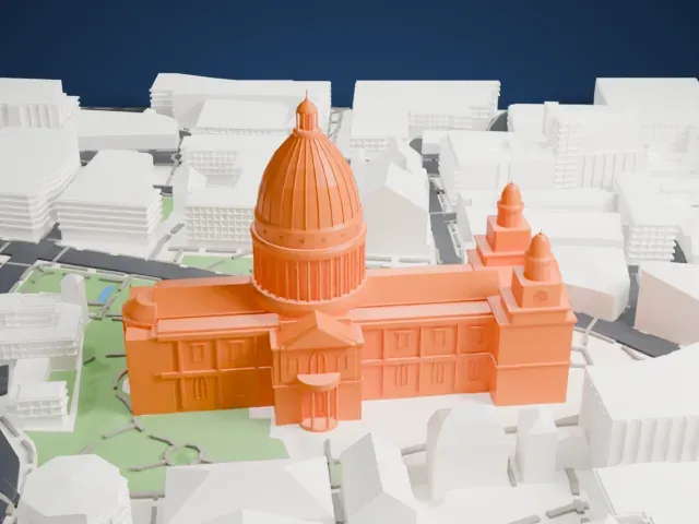 St Paul's Cathedral model, North view