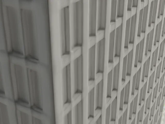 St. Paul's Chapel model, North view