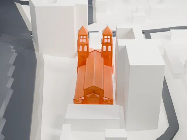 St. Peter and St. Paul's Church, Cairo model, East view