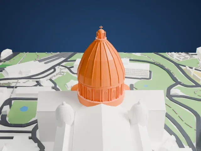 St Peter's Basilica model, East view