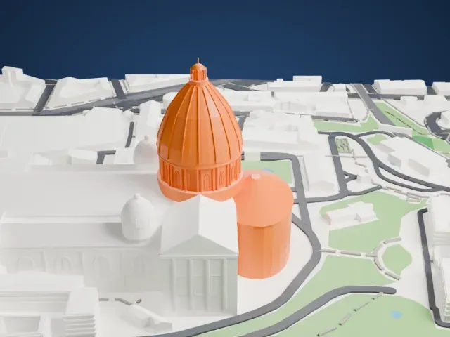 St Peter's Basilica model, North view