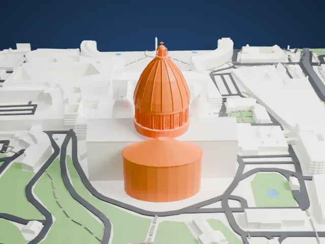 St Peter's Basilica model, West view