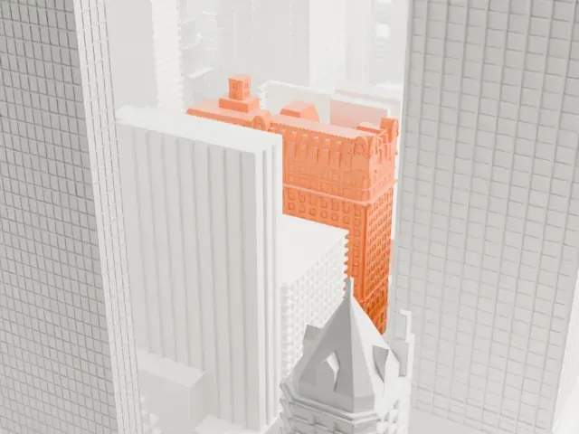 St. Regis New York model, North view