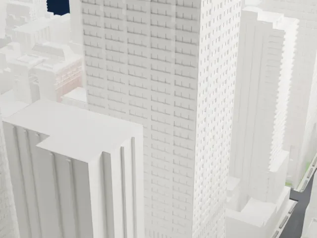 St. Regis New York model, South view
