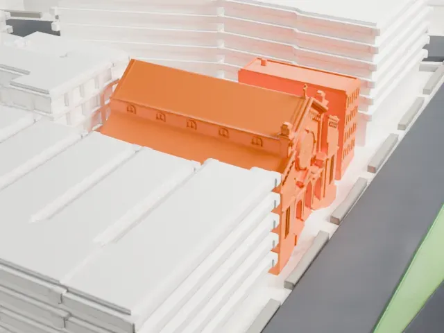 St. Rose of Lima Church model, East view