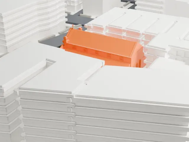 St. Rose of Lima Church model, West view