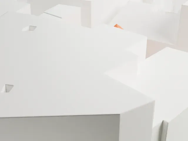 St. Rupert's Church, Vienna model, East view