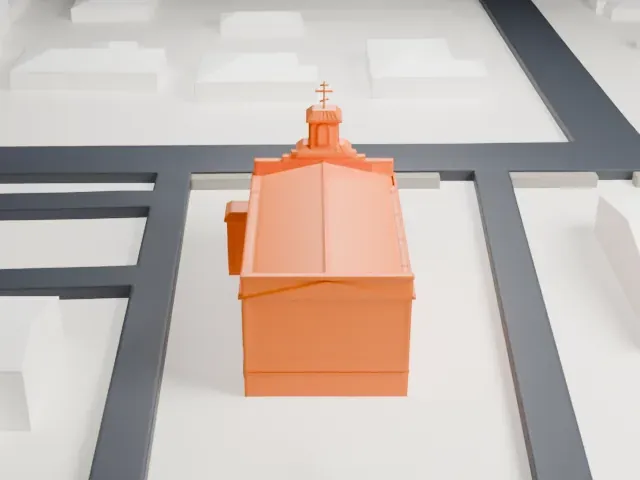 St. Stephen Cathedral model, East view