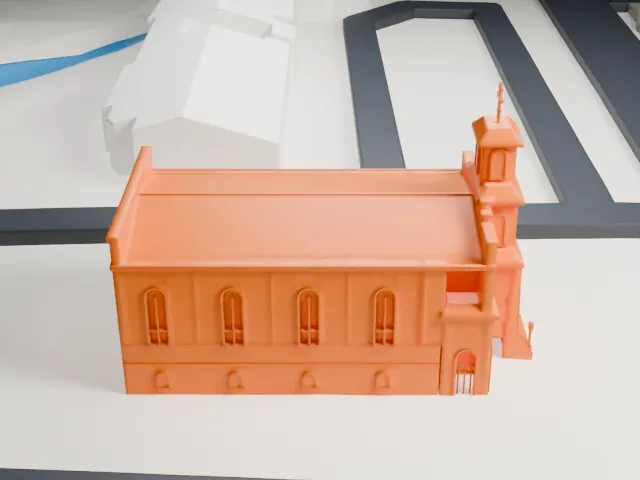 St. Stephen Cathedral model, North view