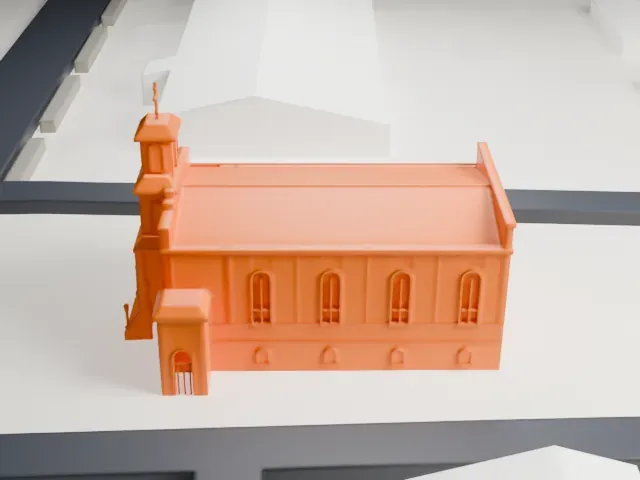 St. Stephen Cathedral model, South view