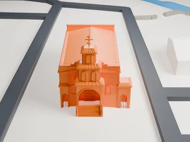 St. Stephen Cathedral model, West view