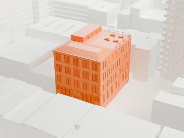 St. Stephen of Hungary Church model, North view