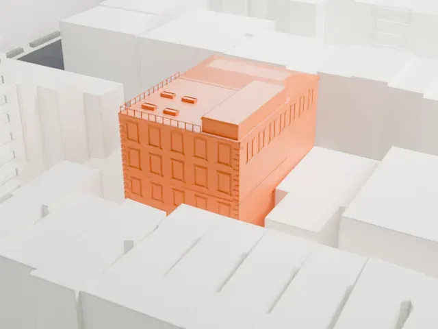 St. Stephen of Hungary Church model, South view