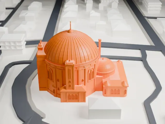 St. Teresa of Avila Cathedral model, East view