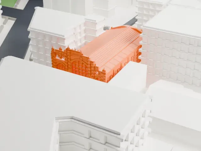 St. Thomas the Apostle Church model, North view
