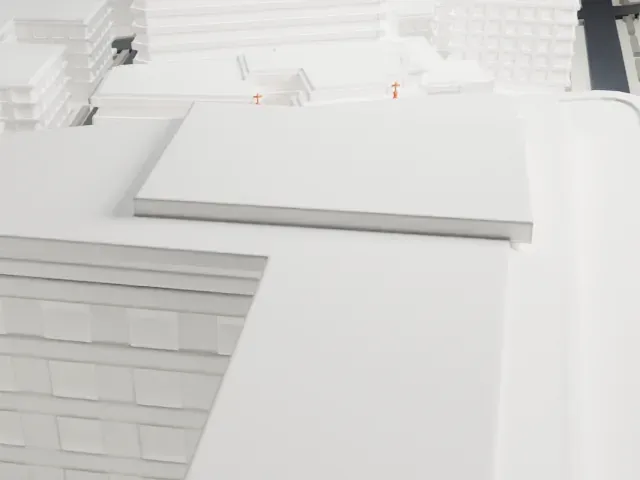 St. Veronica Church model, South view