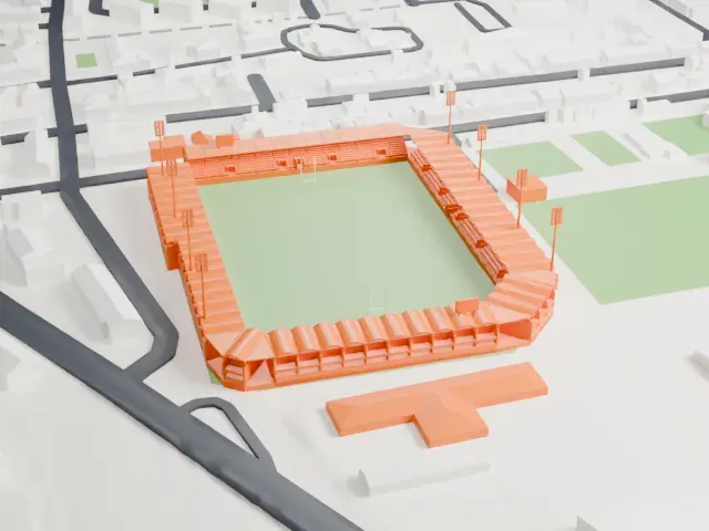 Stade Aimé Giral model, North view