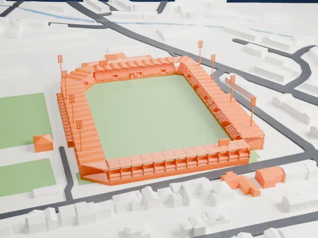 Stade Aimé Giral model, South view