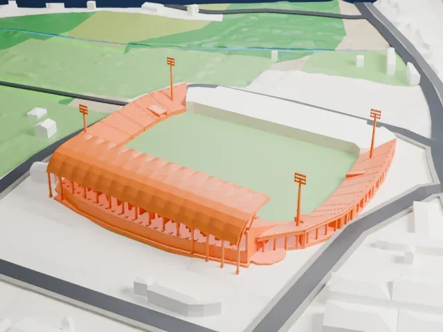 Stade Armand-Cesari model, North view