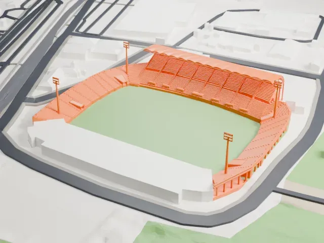Stade Armand-Cesari model, South view