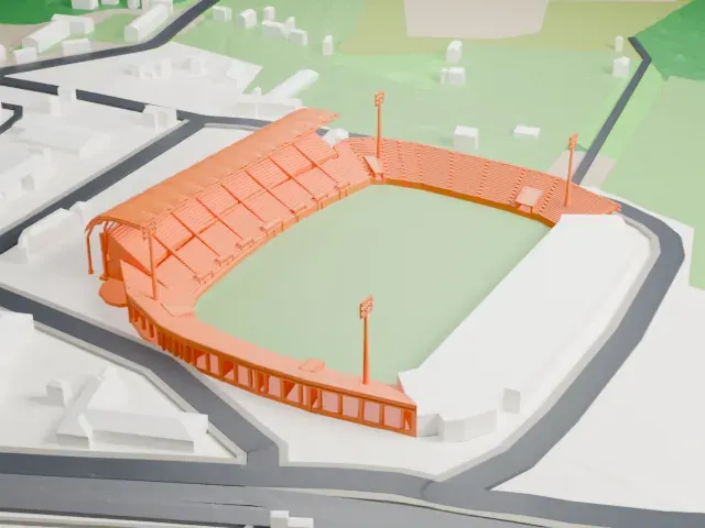 Stade Armand-Cesari model, West view