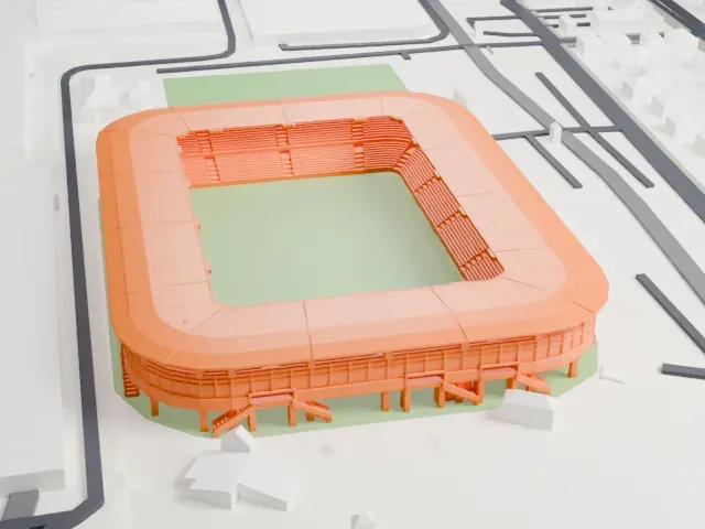 Stade Auguste-Bonal model, North view