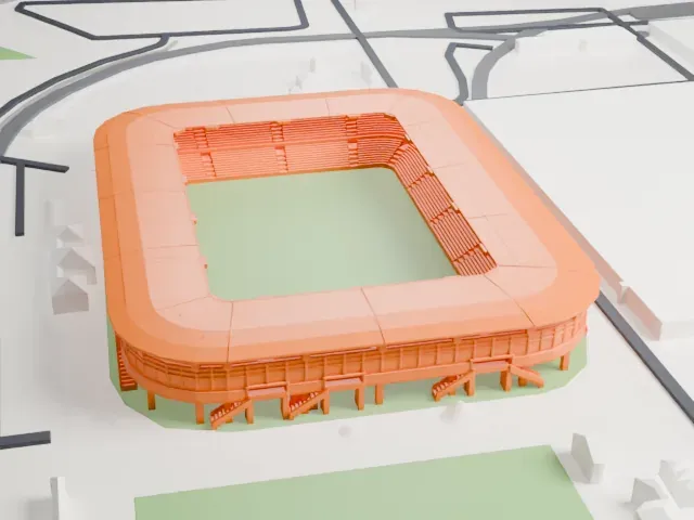 Stade Auguste-Bonal model, South view