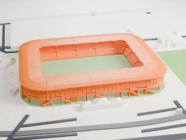 Stade Auguste-Bonal model, West view