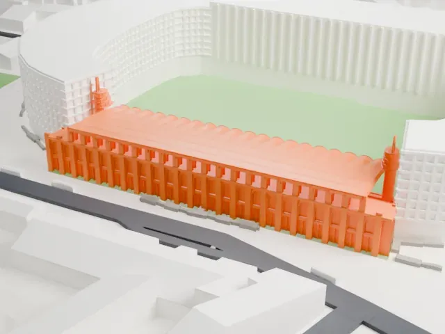 Stade Chaban-Delmas model, East view
