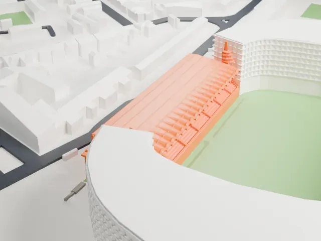 Stade Chaban-Delmas model, North view