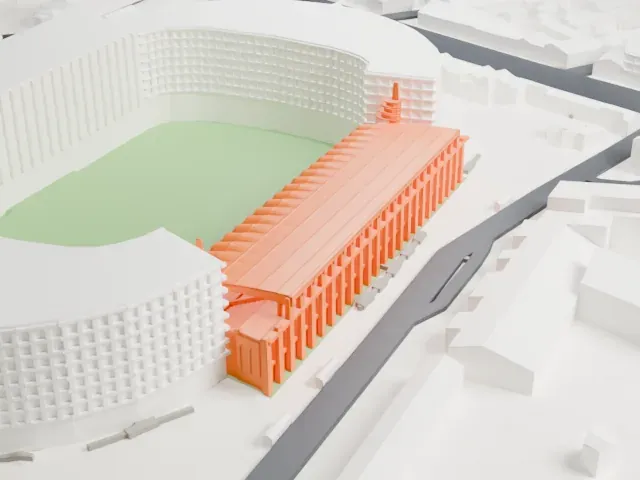 Stade Chaban-Delmas model, South view