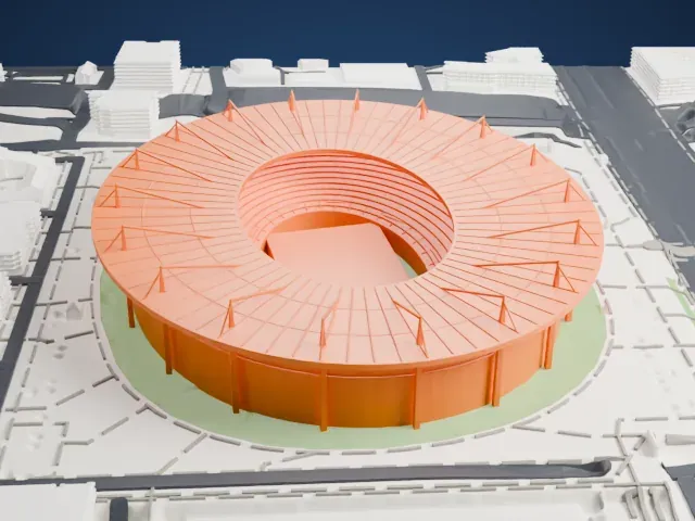 Stade de France model, North view
