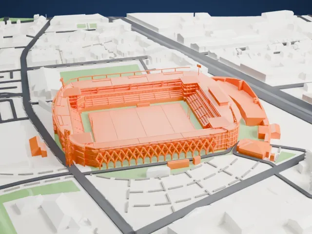 Stade Marcel-Michelin model, West view