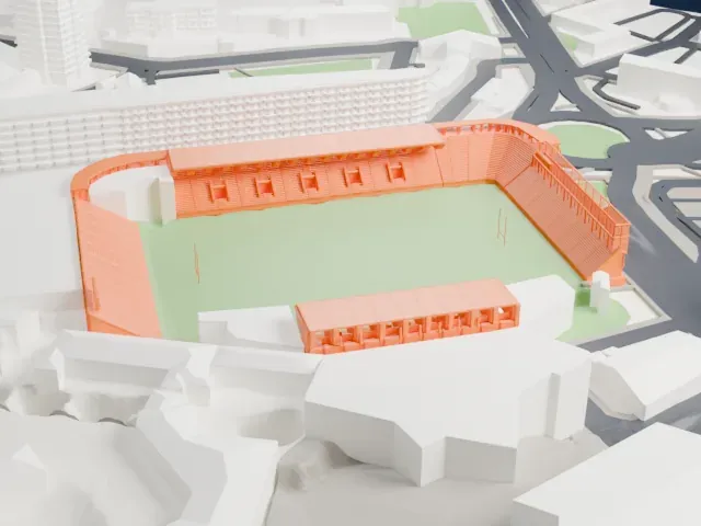 Stade Mayol model, North view