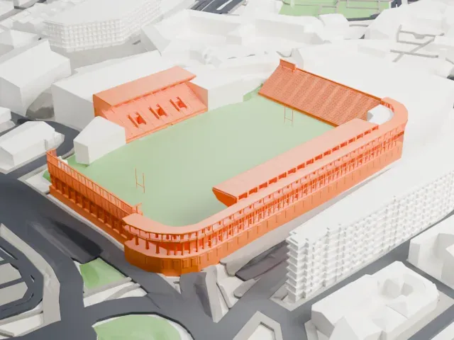 Stade Mayol model, South view