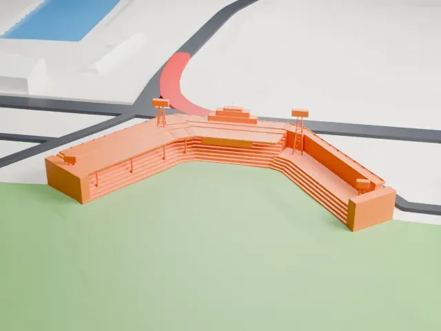 Stade Quillorama model, North view