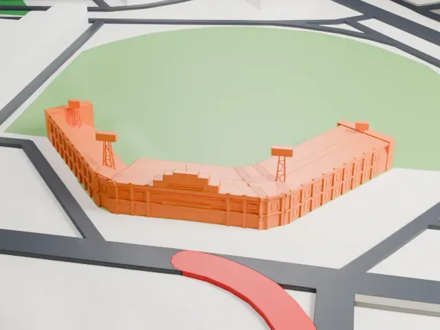 Stade Quillorama model, South view