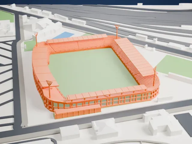 Stadio Alberto Braglia model, South view
