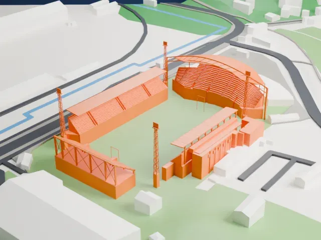 Stadio Alberto Picco model, North view