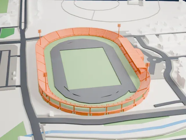 Stadio Armando Picchi model, North view