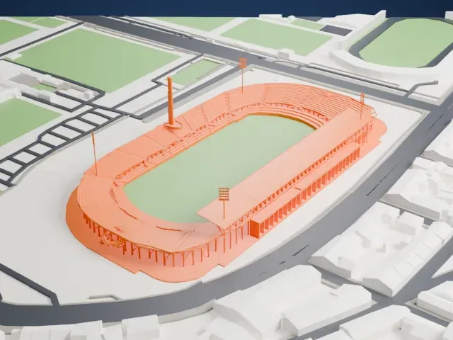Stadio Artemio Franchi model, North view