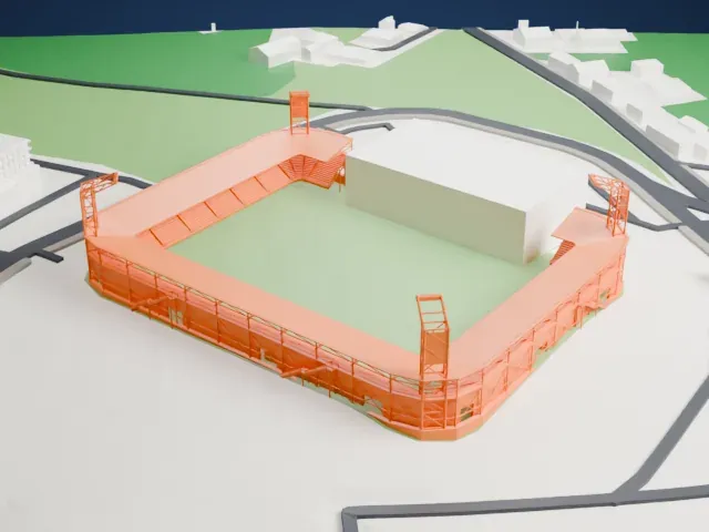 Stadio Benito Stirpe model, East view