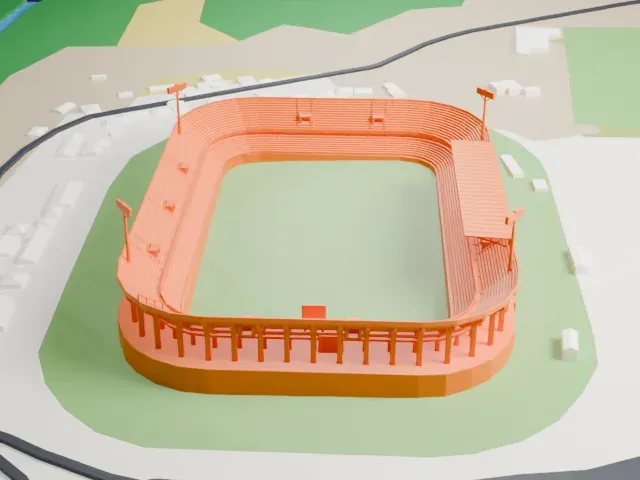 Stadio Ciro Vigorito model, North view